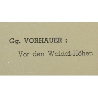 Maler im Osten, Gg. Vorhauer: Vor den Waldai-Höhen, 1941. Espenlaub militaria
